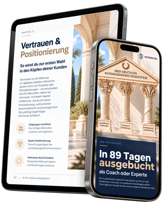Der Praxisguide In 89 Tagen ausgebucht auf Tablet und Handy